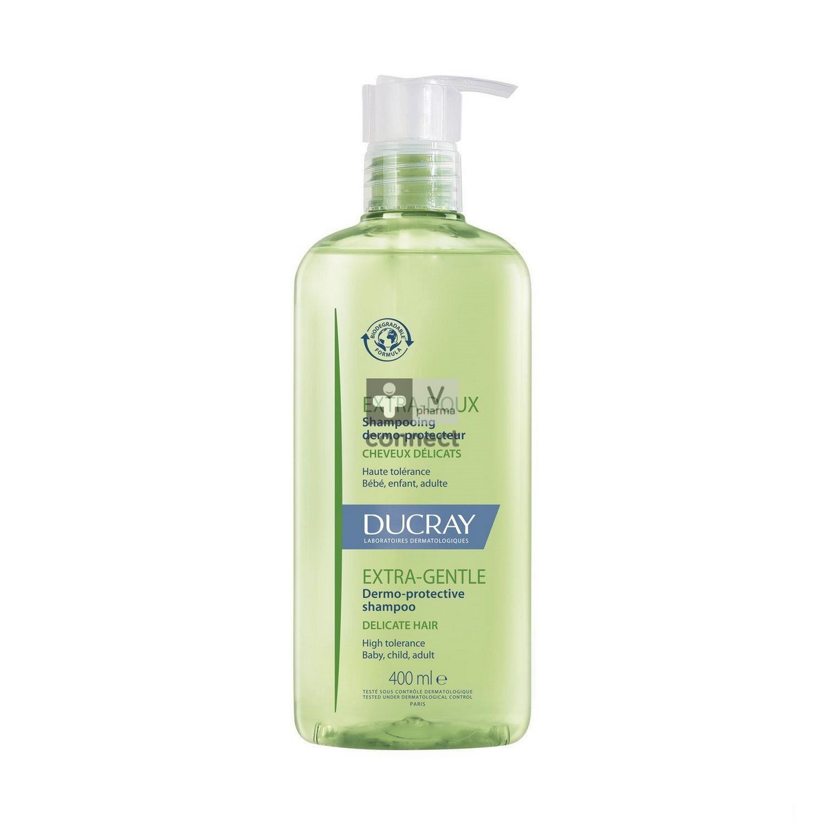 М’який шампунь Ducray Extra-Doux для делікатного очищення волосся