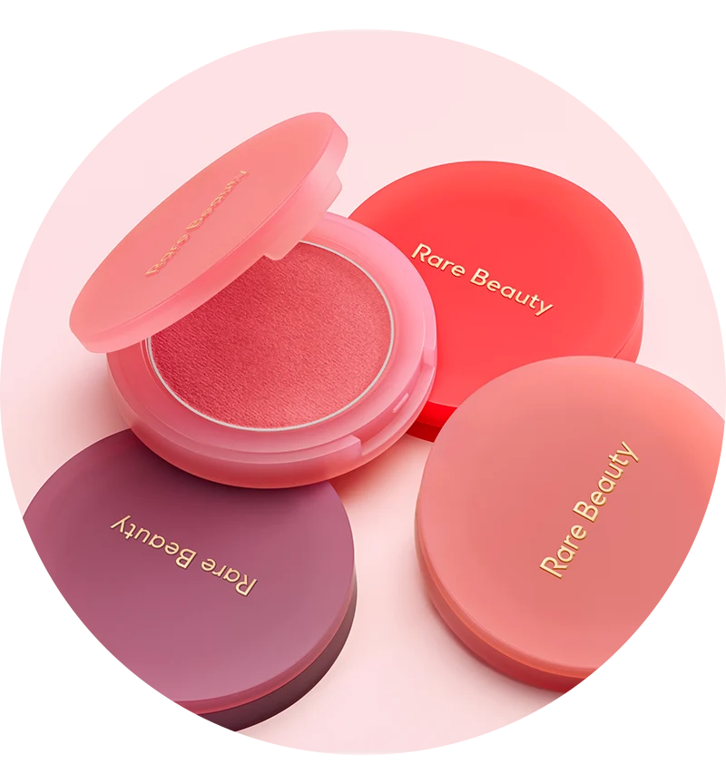Рум’яна Rare Beauty Soft Pinch Matte Bouncy Blush у рожевих і сливових відтінках