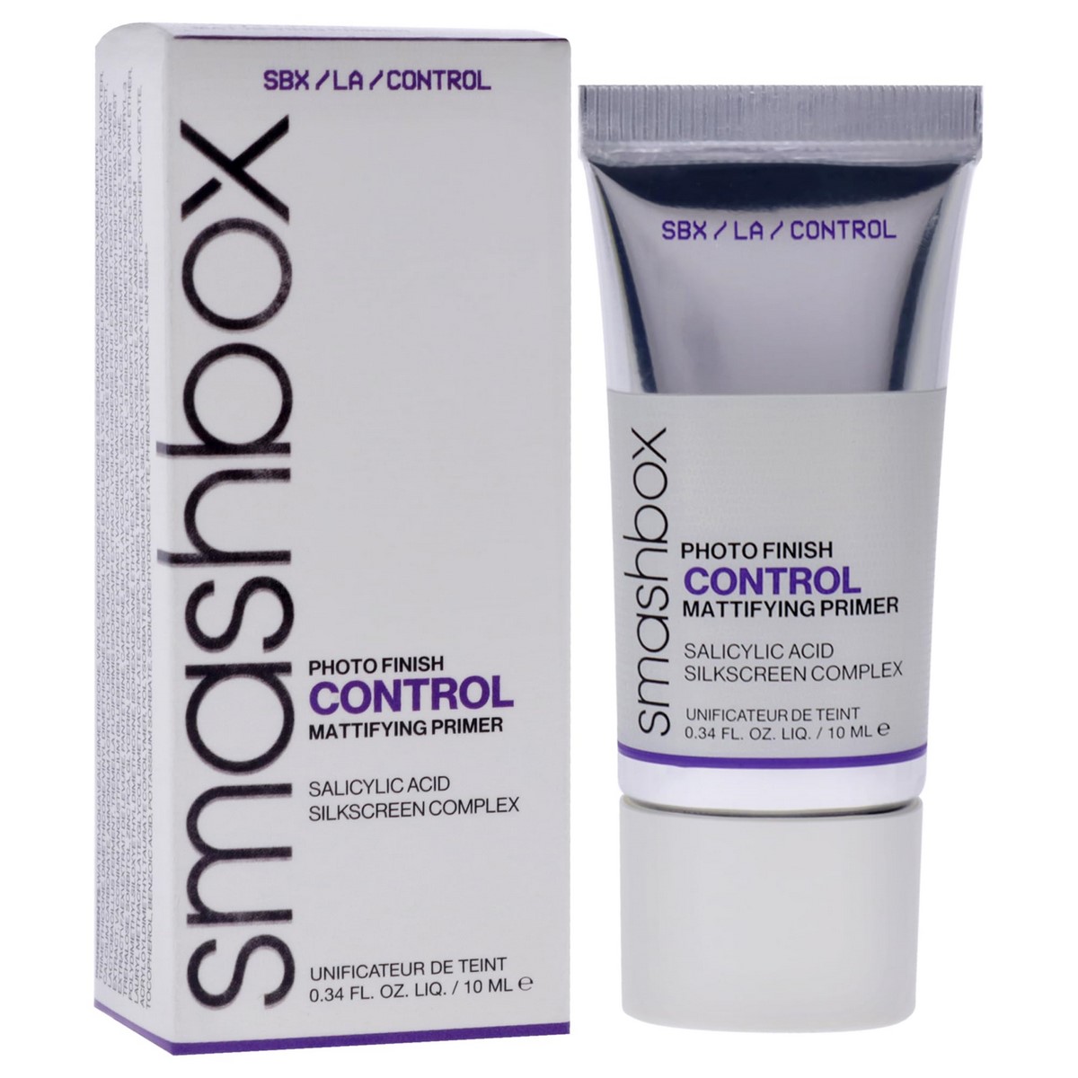 Матуючий праймер Smashbox Photo Finish Control у тюбику та коробці