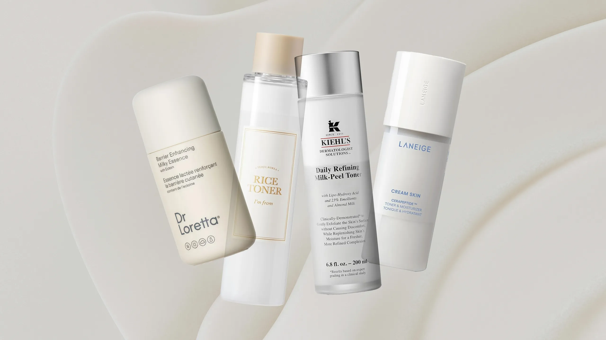 Молочні тонери та есенції Dr Loretta, I’m From, Kiehl’s і Laneige