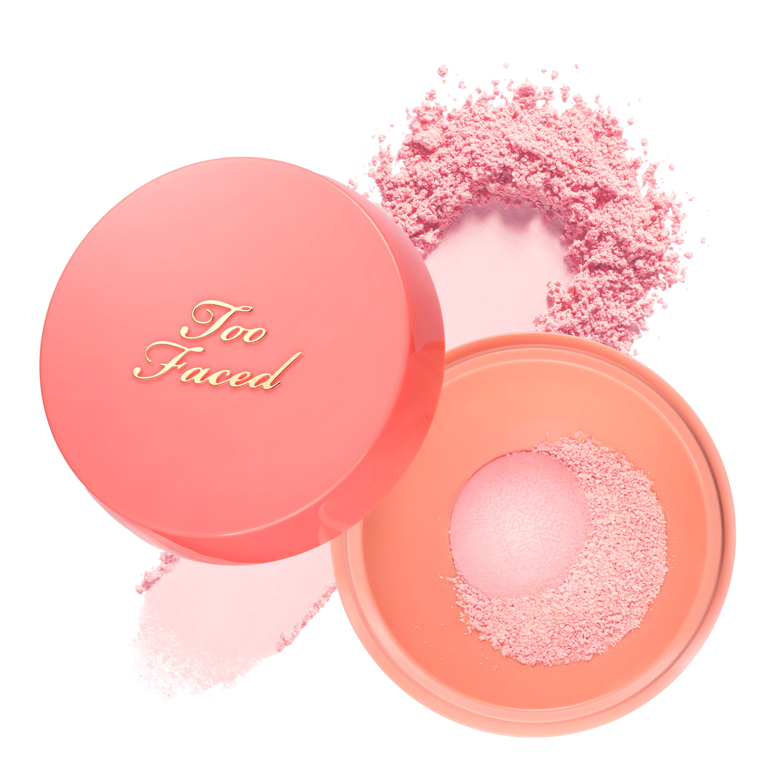 Too Faced Peach Perfector Loose Setting Powder у персиковому пакуванні